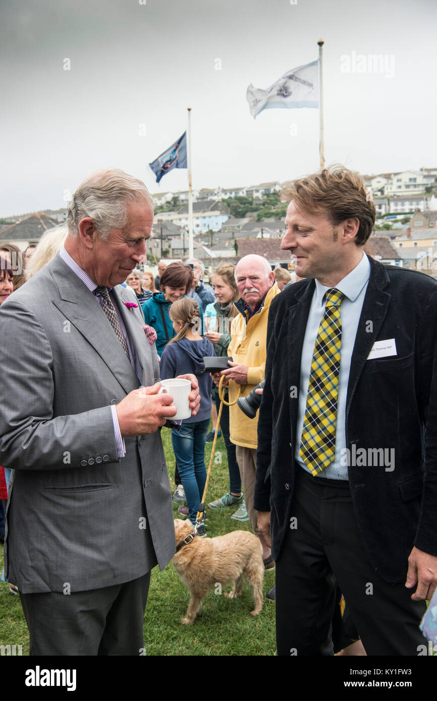 The Prince of Wales and Prince Charles and Derek Thomas PM for for West