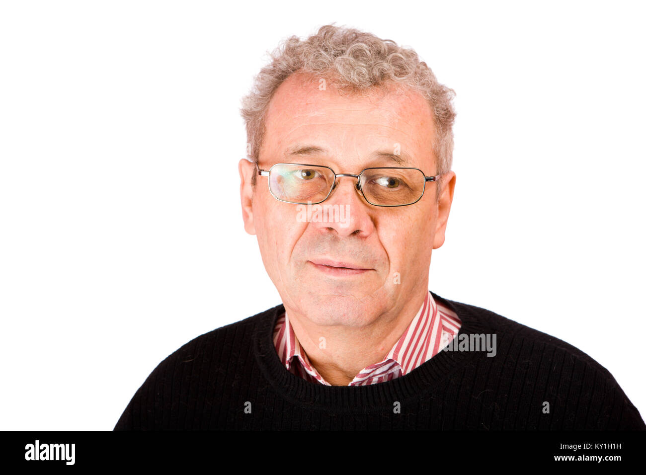 Senior caucasian man thinking hi-res stock photography and images - Alamy