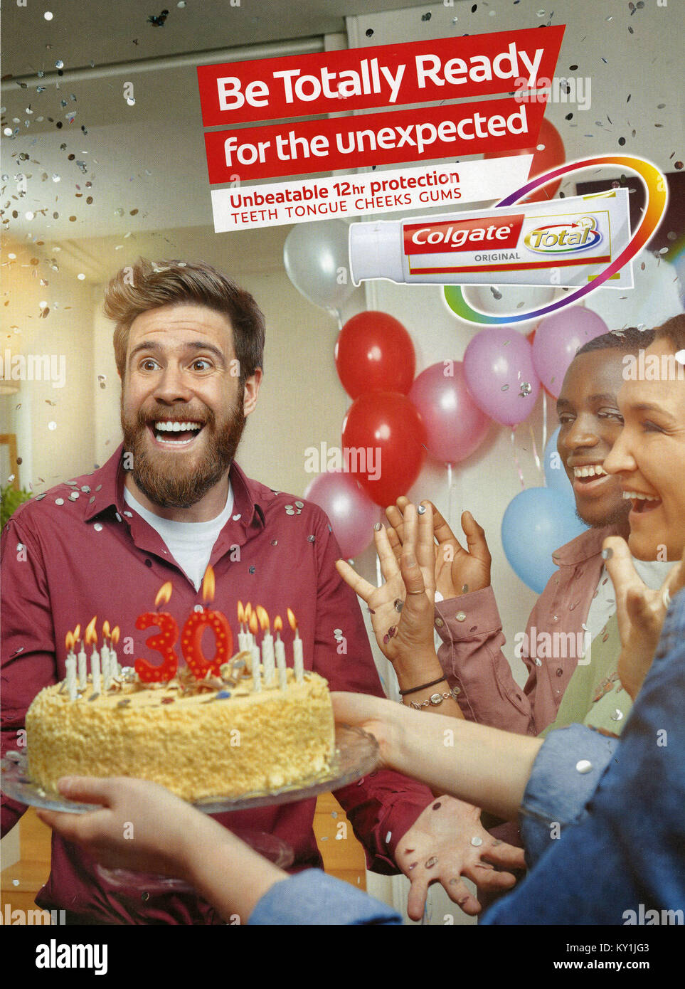 2010s UK Colgate Magazine Advert Stock Photo Alamy