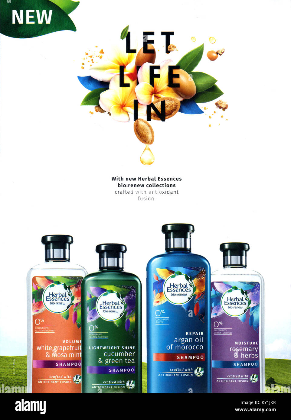 2010s UK Herbal Essences Magazine Advert Stock Photo Alamy