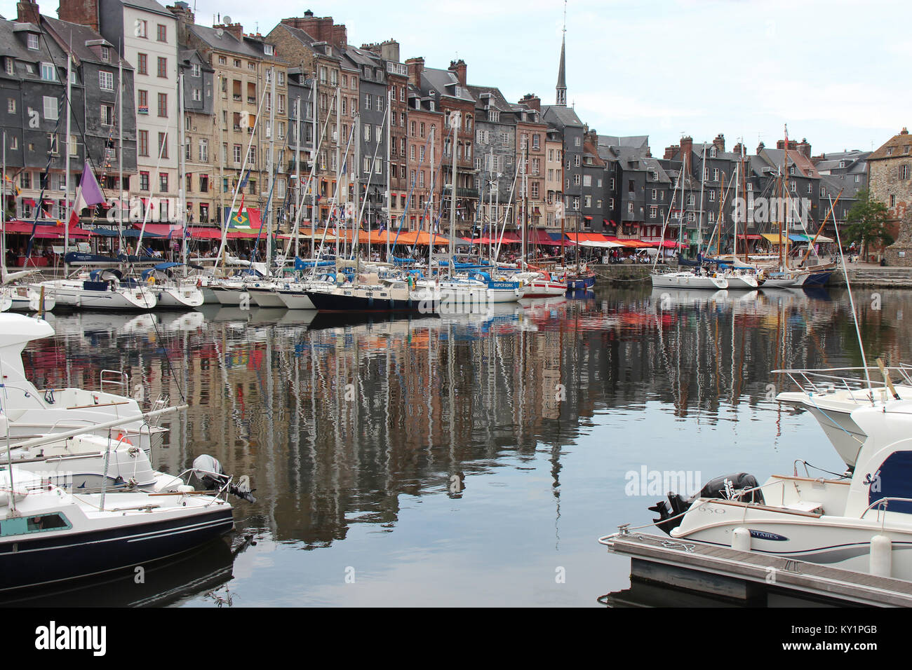 The Honfleur port (France Stock Photo Alamy