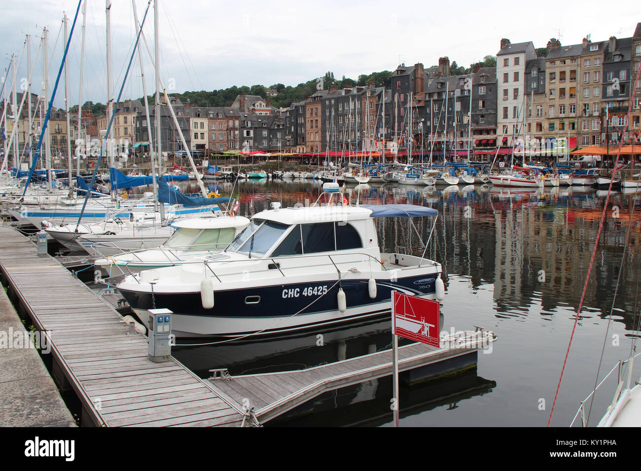 The Honfleur port (France Stock Photo Alamy