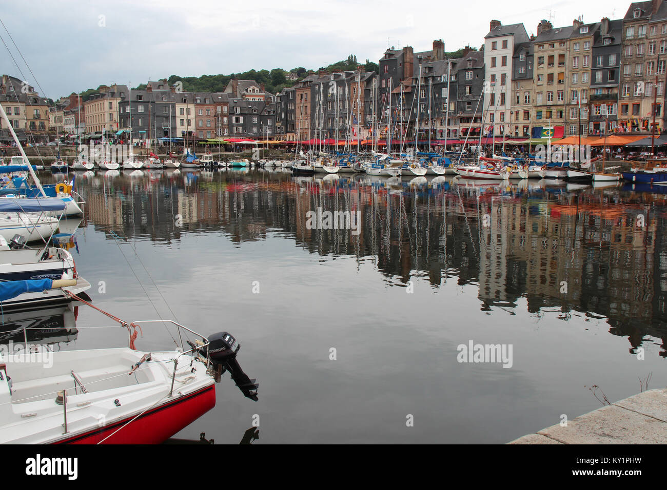 The Honfleur port (France Stock Photo Alamy