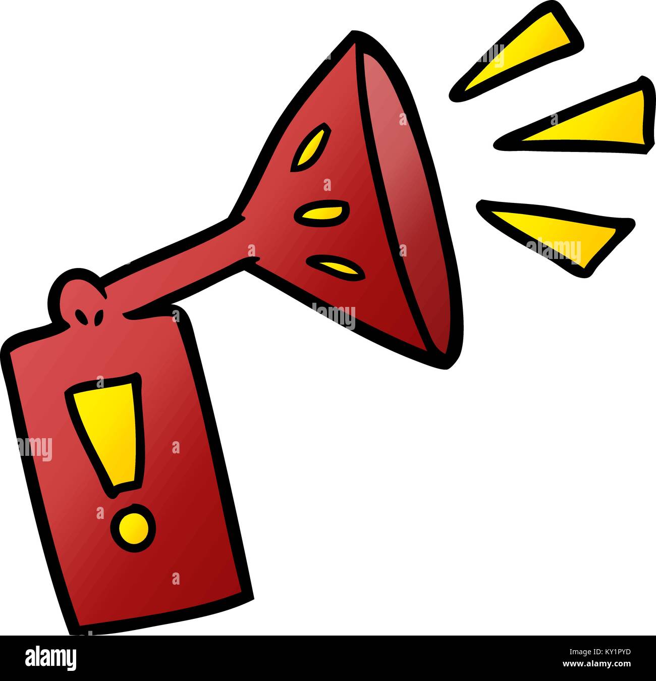 cartoon air horn Stock Vector Image & Art Alamy