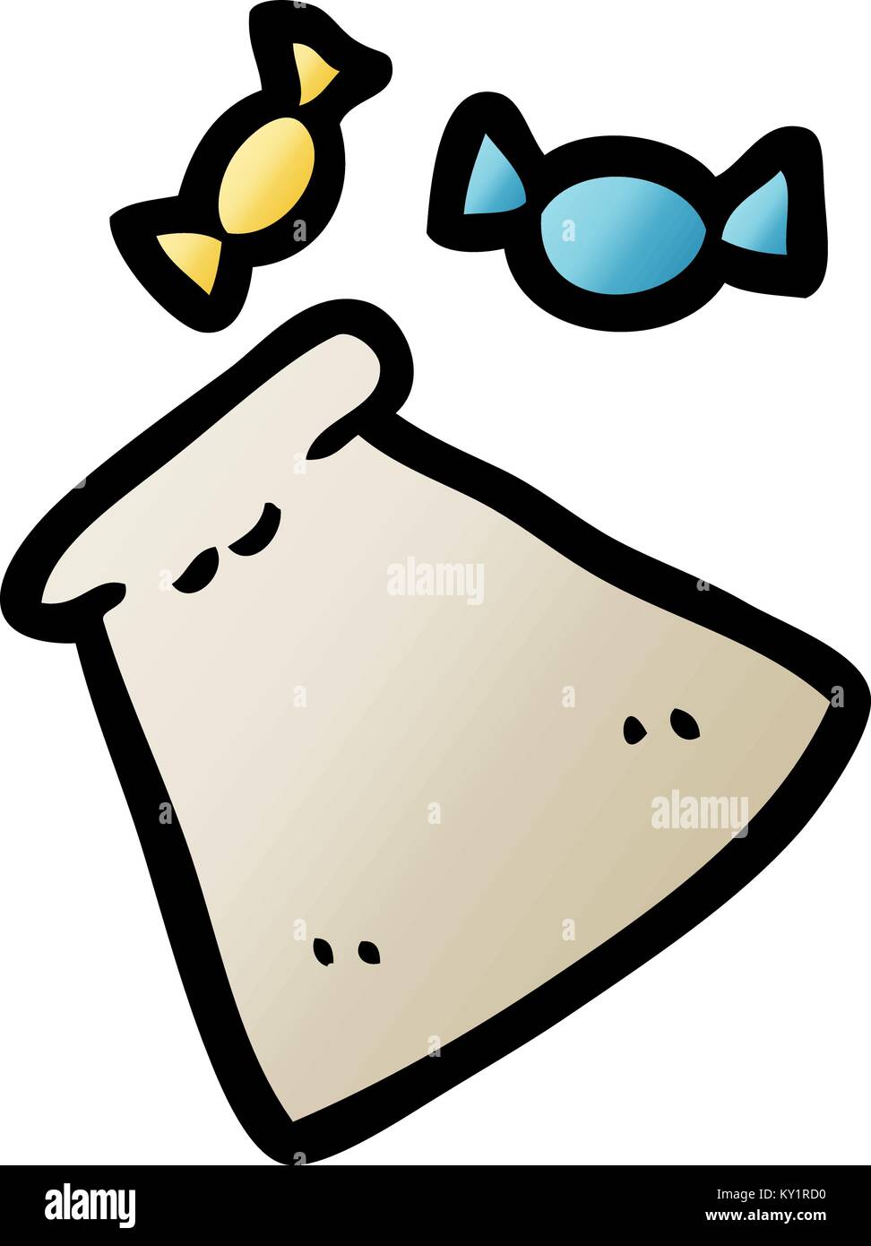 cartoon bag of candy Stock Vector Image & Art Alamy