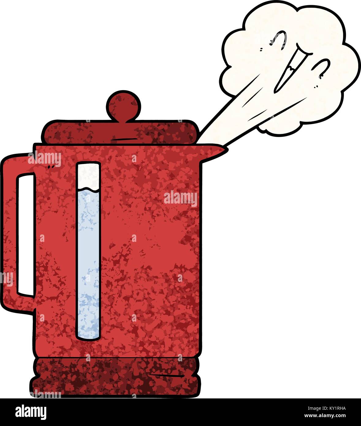 cartoon electric kettle boiling Stock Vector Image & Art Alamy