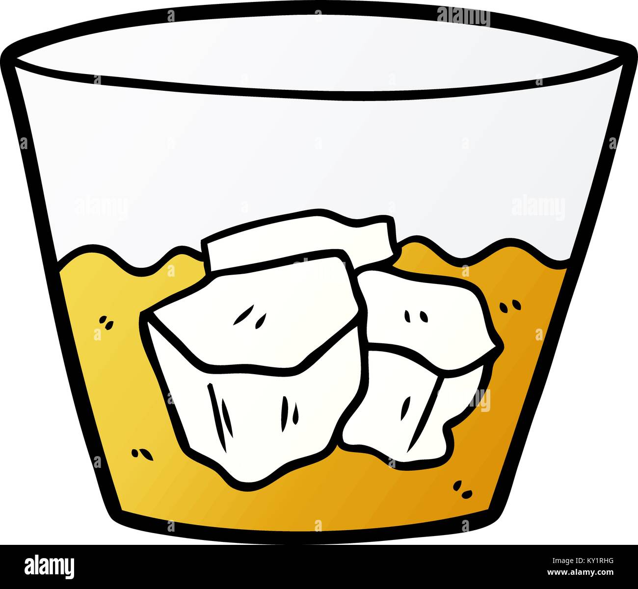 cartoon whisky in glass Stock Vector Image & Art - Alamy