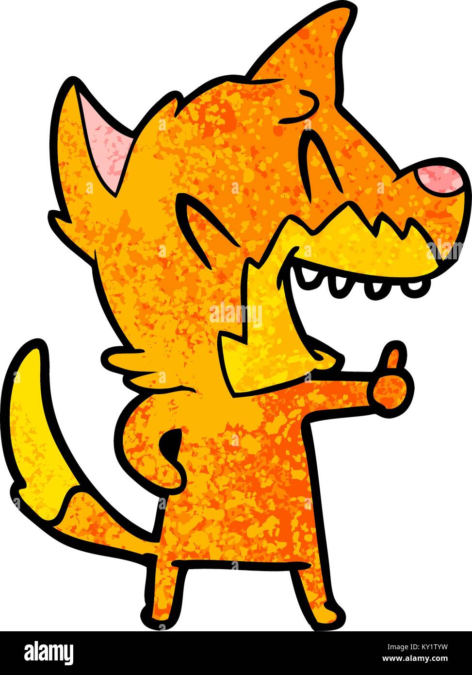 laughing fox cartoon Stock Vector Image & Art - Alamy