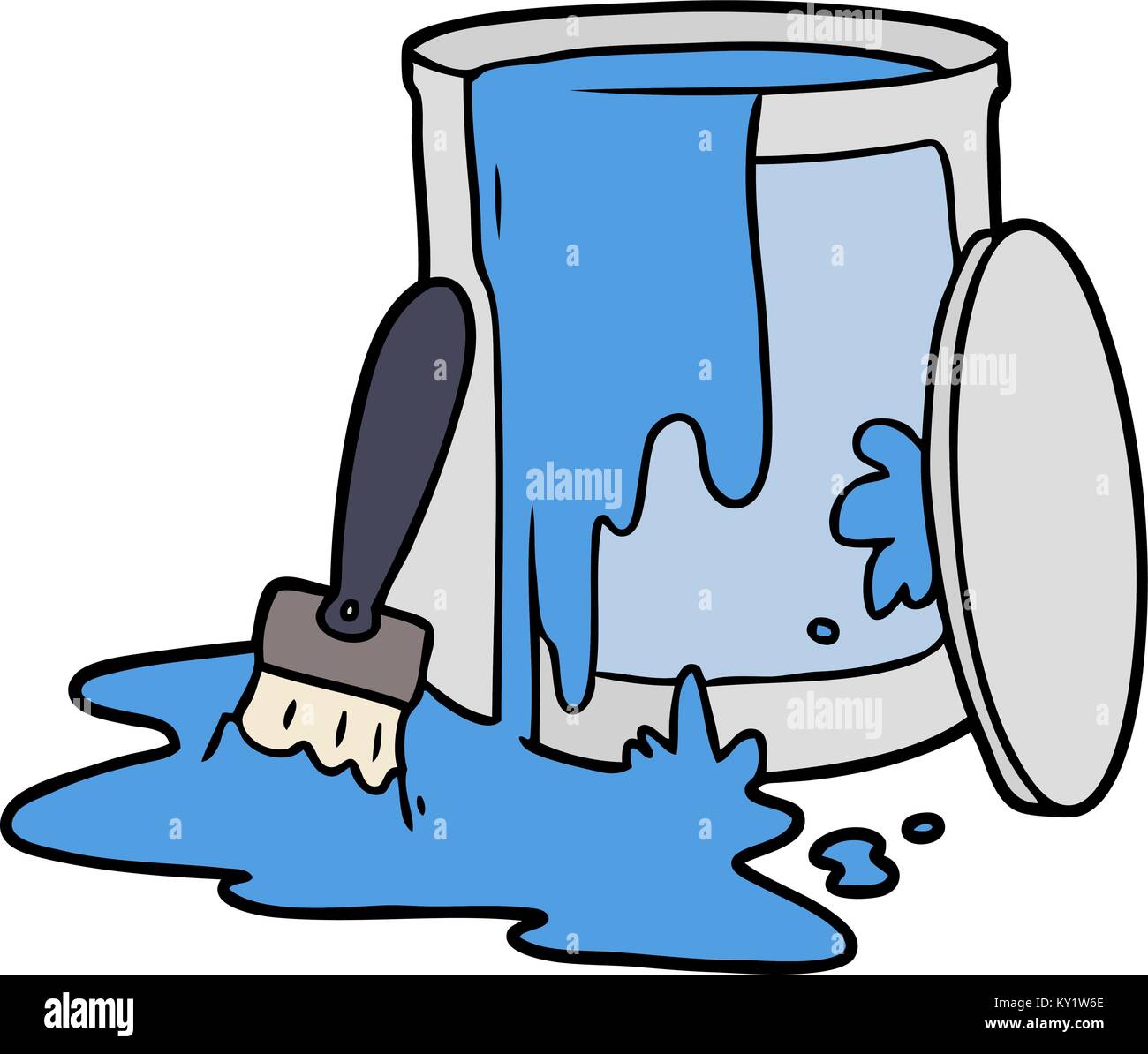 cartoon paint bucket Stock Vector Image & Art - Alamy