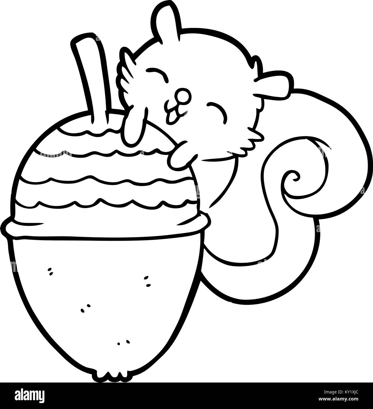 Cartoon character little cute Black and White Stock Photos & Images - Alamy