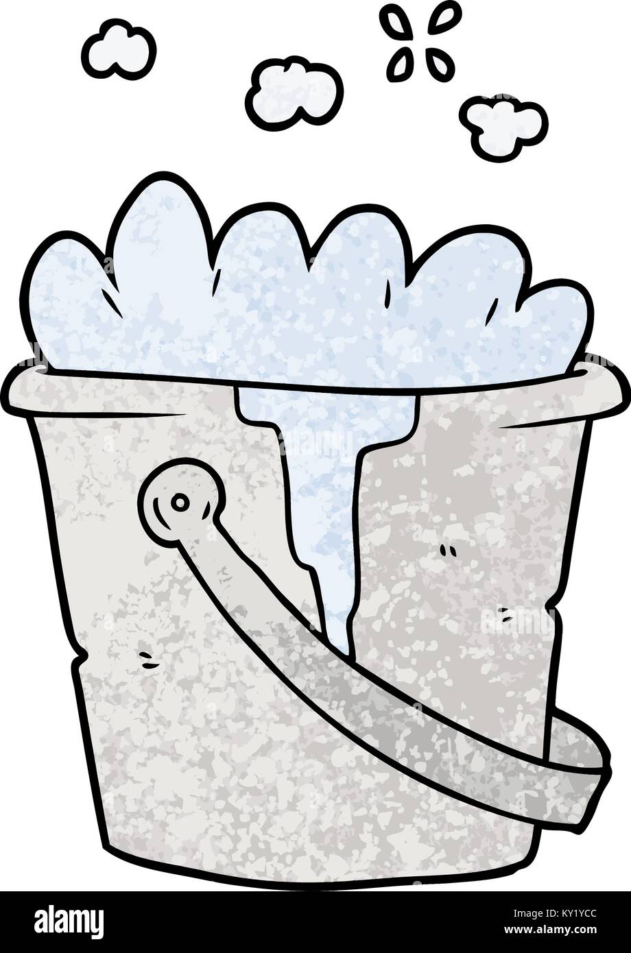 cartoon bucket of soapy water Stock Vector Image & Art - Alamy