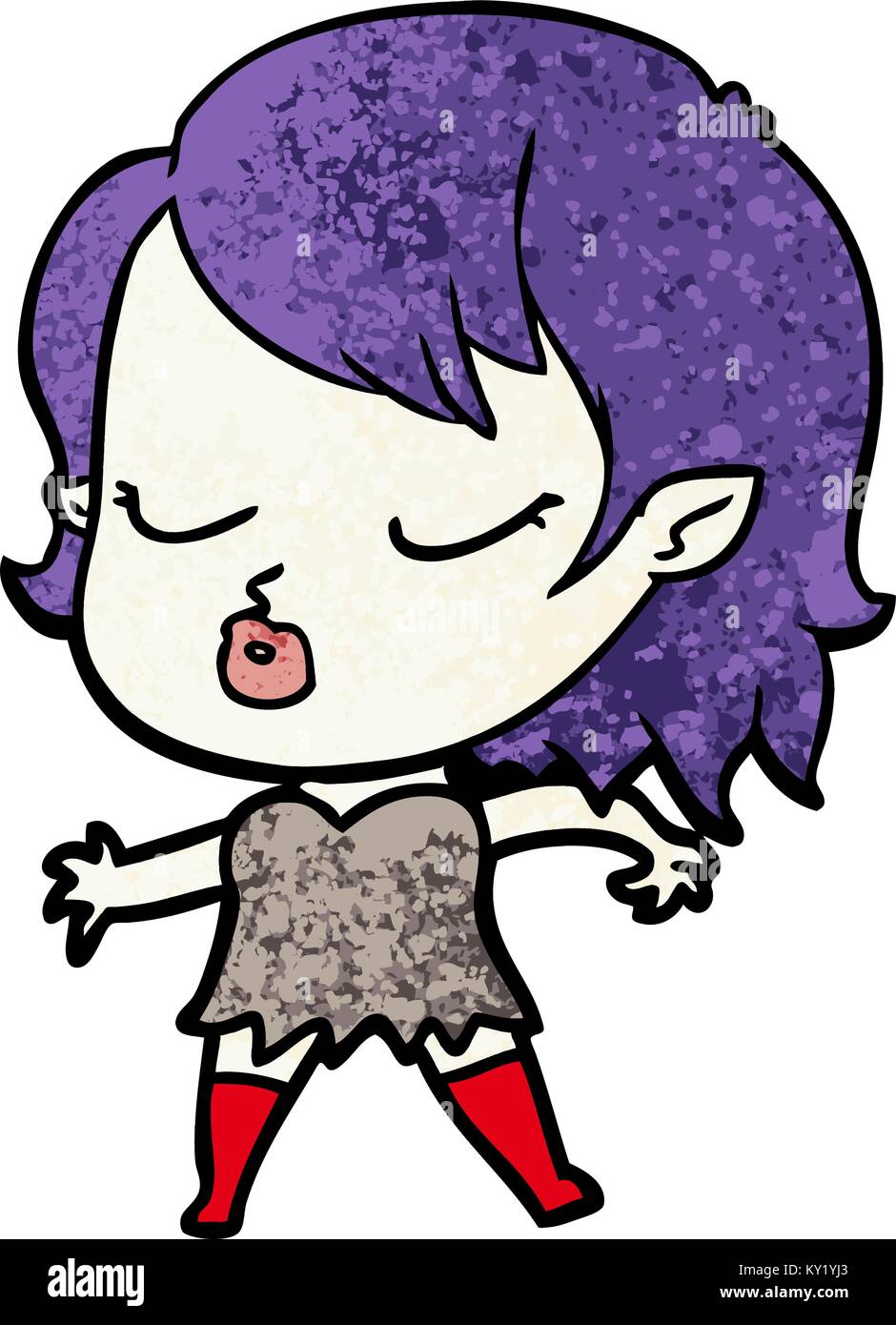 cute cartoon vampire girl Stock Vector Image & Art - Alamy