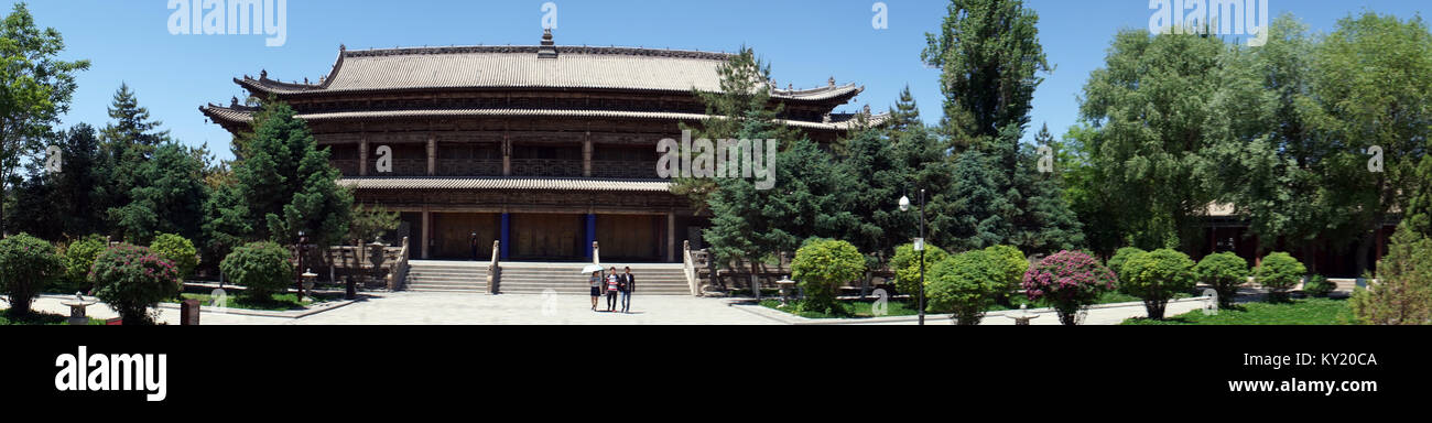 ZHANGYE, CHINA - CIRCA MAY 2017 Dafo temple Stock Photo