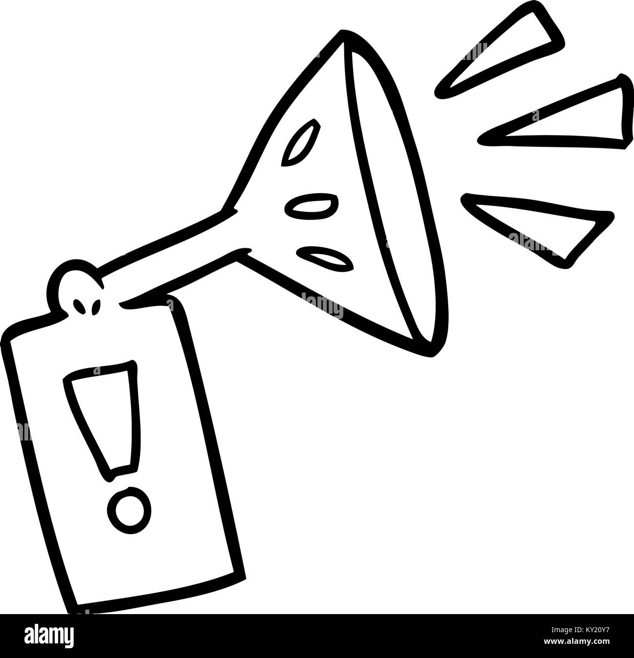 cartoon air horn Stock Vector Image & Art Alamy