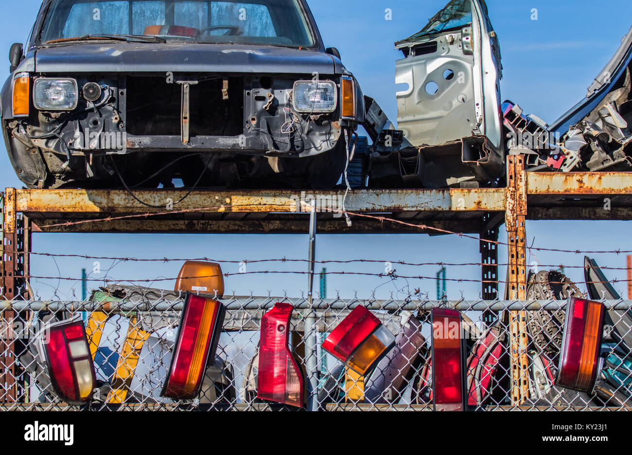 Used cars taken apart and sold sold for parts what doesn't get sold