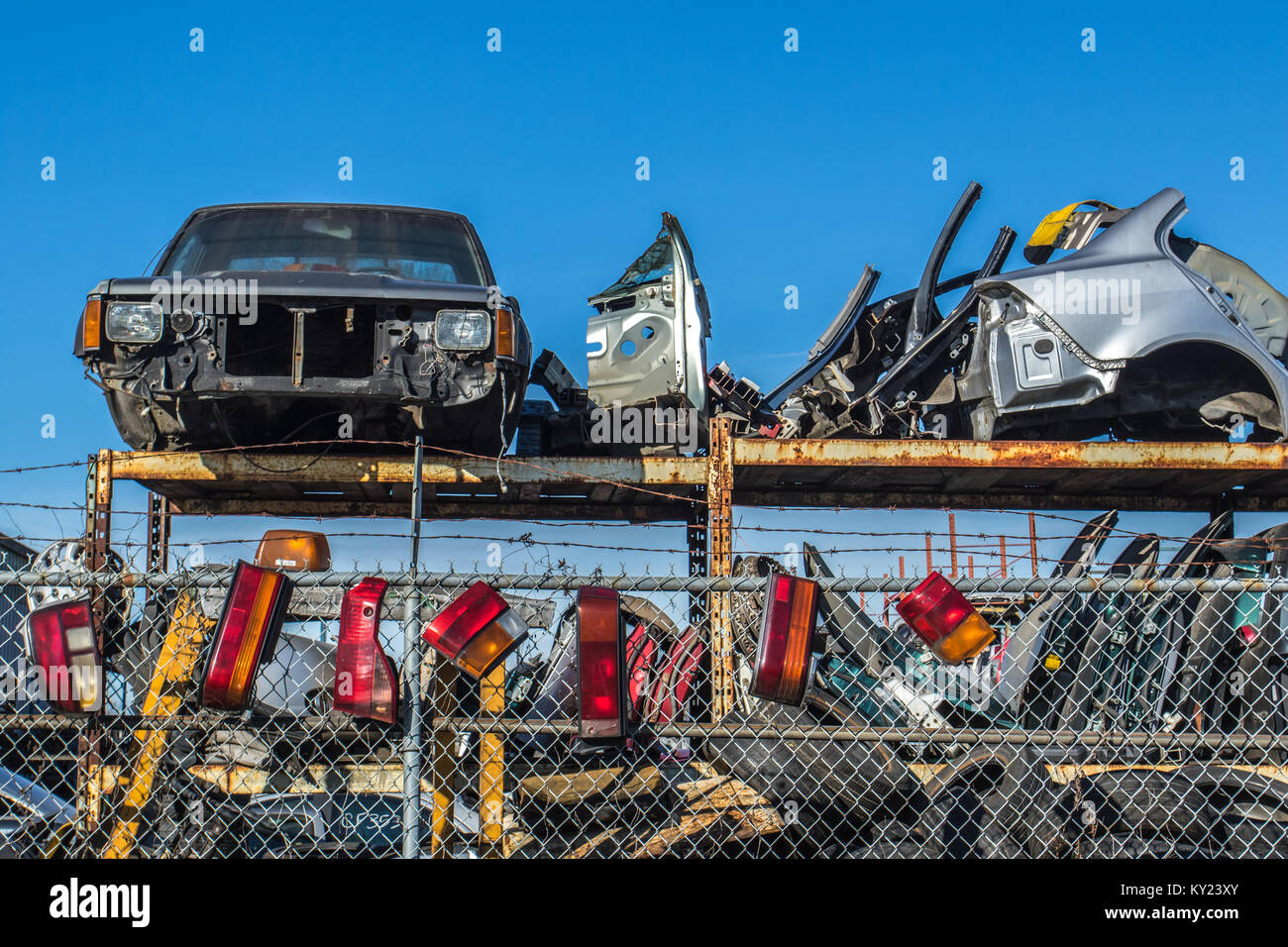 Used cars taken apart and sold sold for parts what doesn't get sold