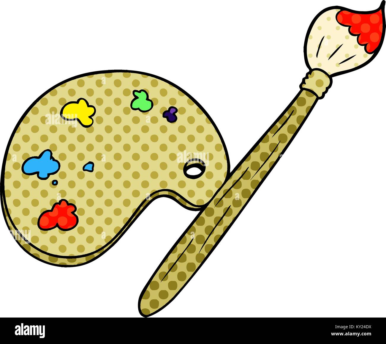 cartoon artist palette Stock Vector Image & Art Alamy