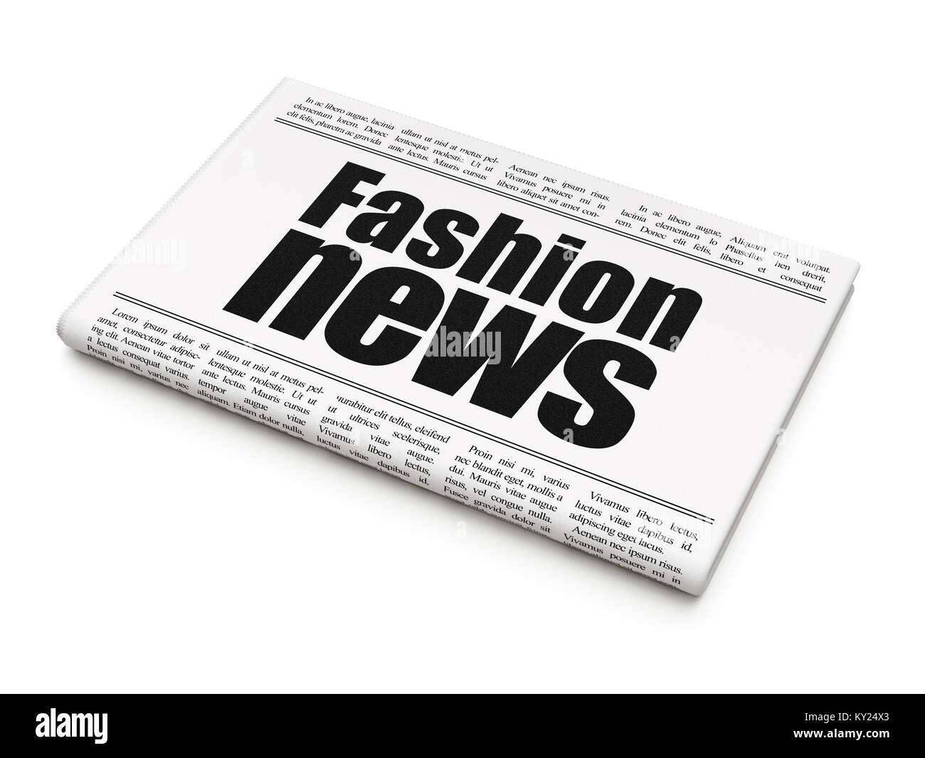 News concept newspaper headline Fashion News Stock Photo Alamy
