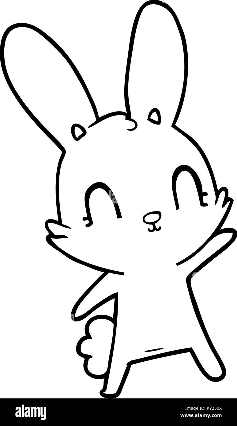 cute cartoon rabbit Stock Vector Image & Art - Alamy