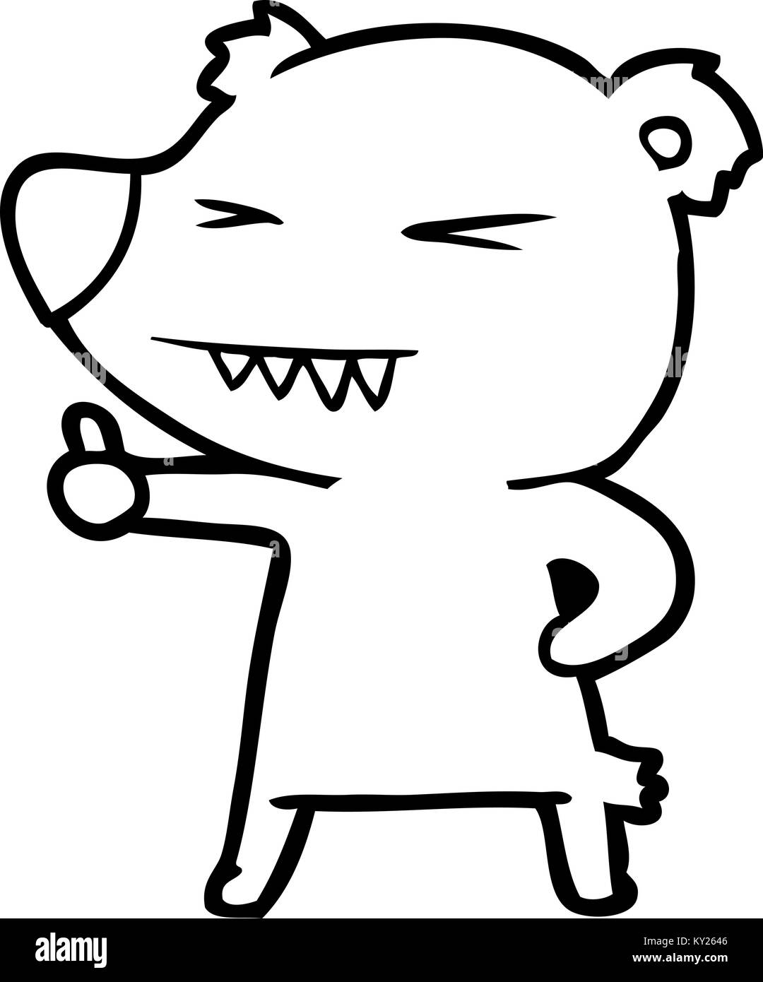 cartoon bear giving thumbs up Stock Vector Image & Art - Alamy