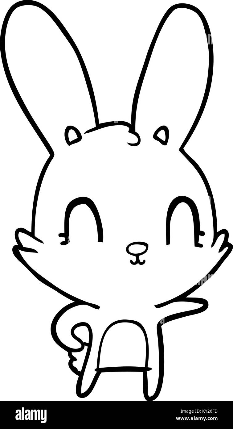 cute cartoon rabbit Stock Vector Image & Art - Alamy
