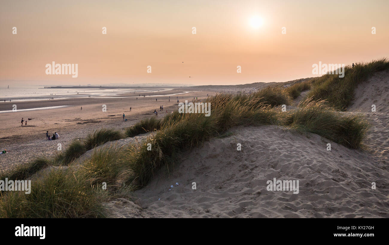 Camber Sands Beach, East Sussex, UK, on a summer afternoon Stock Photo