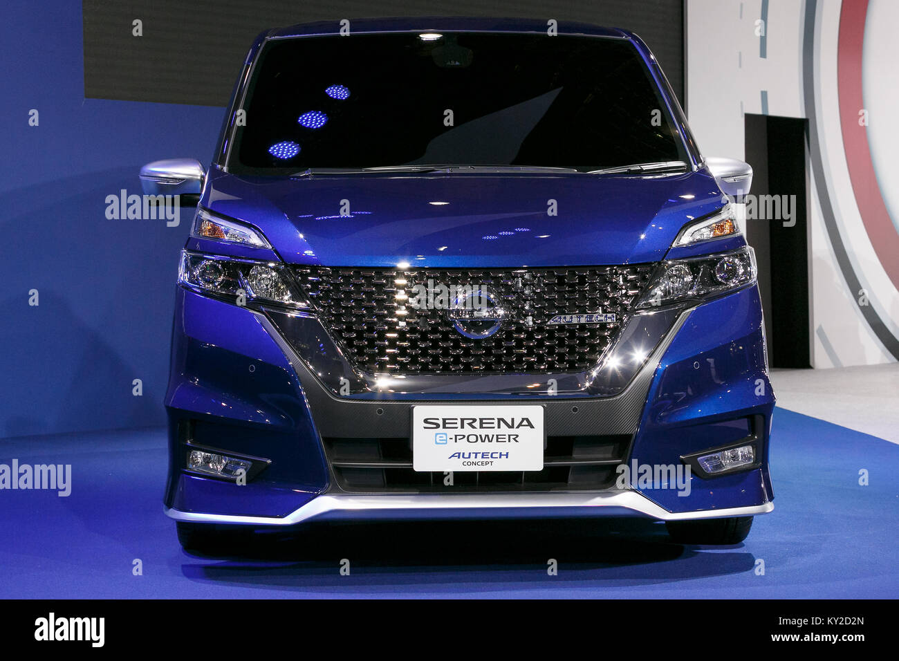 Chiba Japan 12th January 2018 Nissan Serena E Power Autech Concept Car On Display At Tokyo Auto Salon 2018 On January 12 2018 Chiba Japan Tokyo Auto Salon Is One Of The Largest