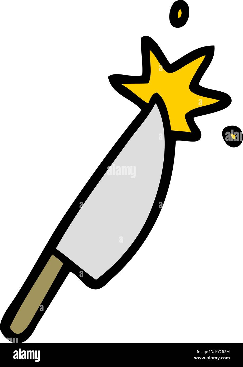 cartoon sharp knife Stock Vector Image & Art Alamy