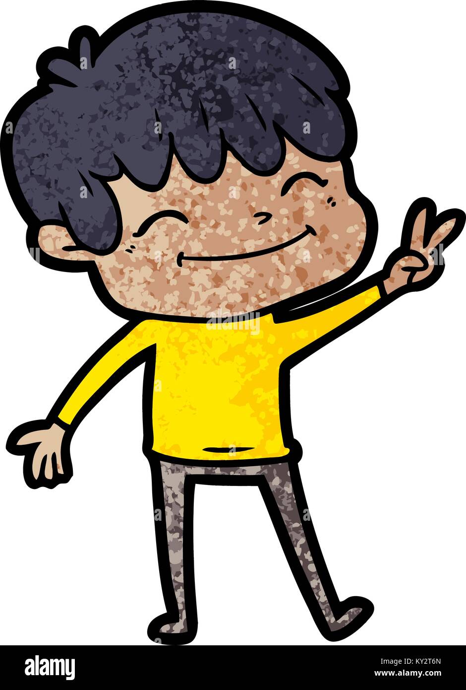 cartoon happy boy Stock Vector Image & Art - Alamy