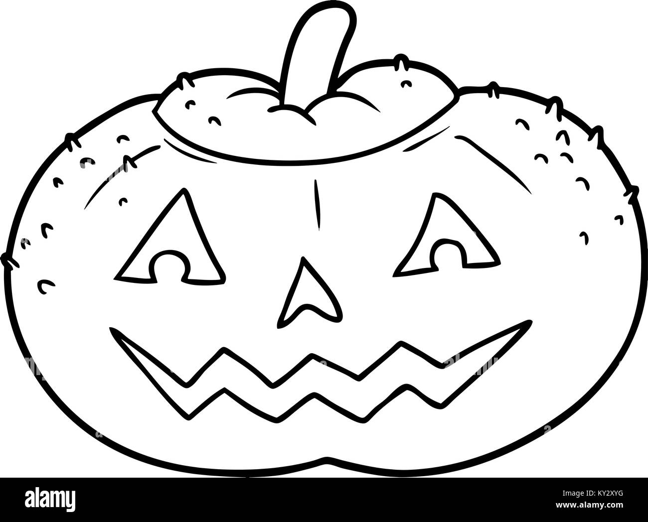 Halloween pumpkin cartoon Black and White Stock Photos & Images - Alamy