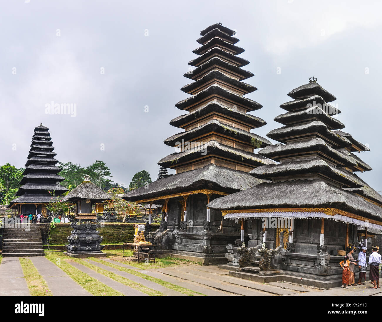 Pura Besakih Temple in Bali Island, Indonesia Stock Photo