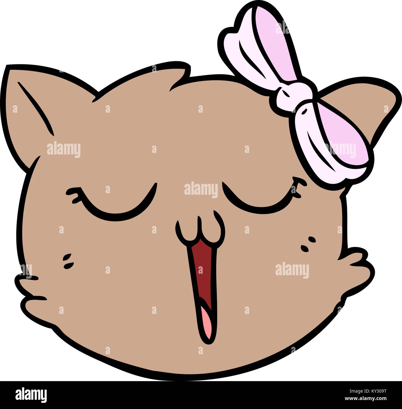 cartoon cat face Stock Vector Image & Art Alamy