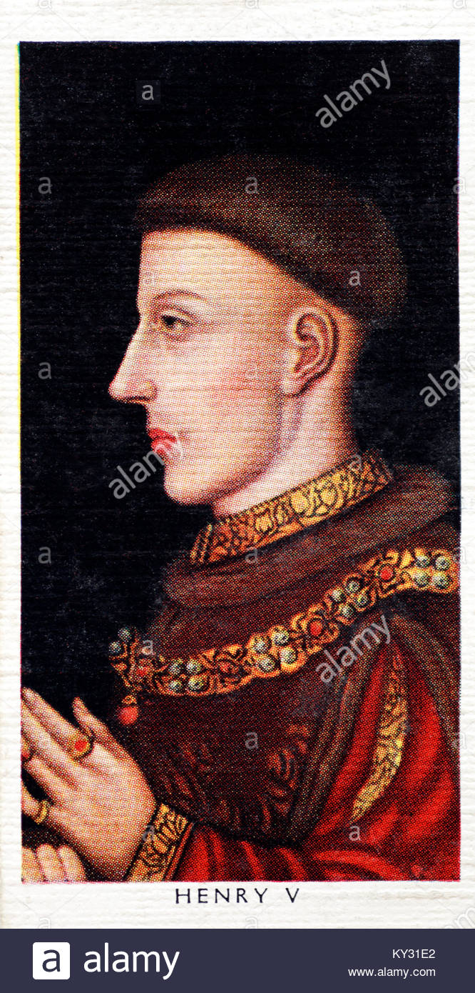 Henry V, 1386 – 1422, King of England from 1413 until his death in 1422 Stock Photo