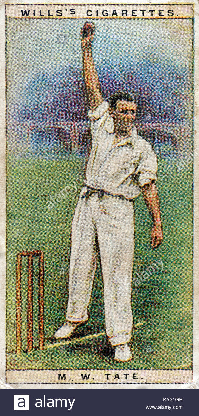 Maurice Tate 1895 – 1956 was an English cricketer from the 1920s and 1930s Stock Photo