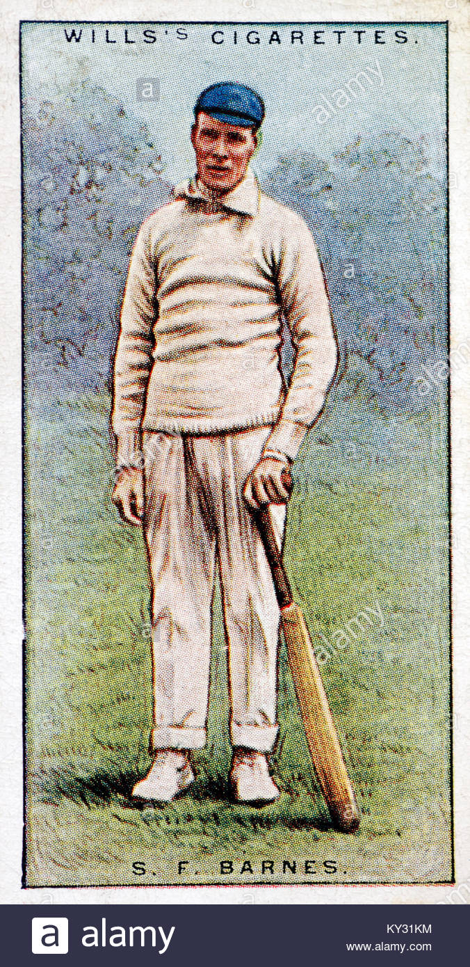 Sydney Barnes 1873 – 1967 was an English professional cricketer and fast bowler playing for England between 1901 and 1914 Stock Photo