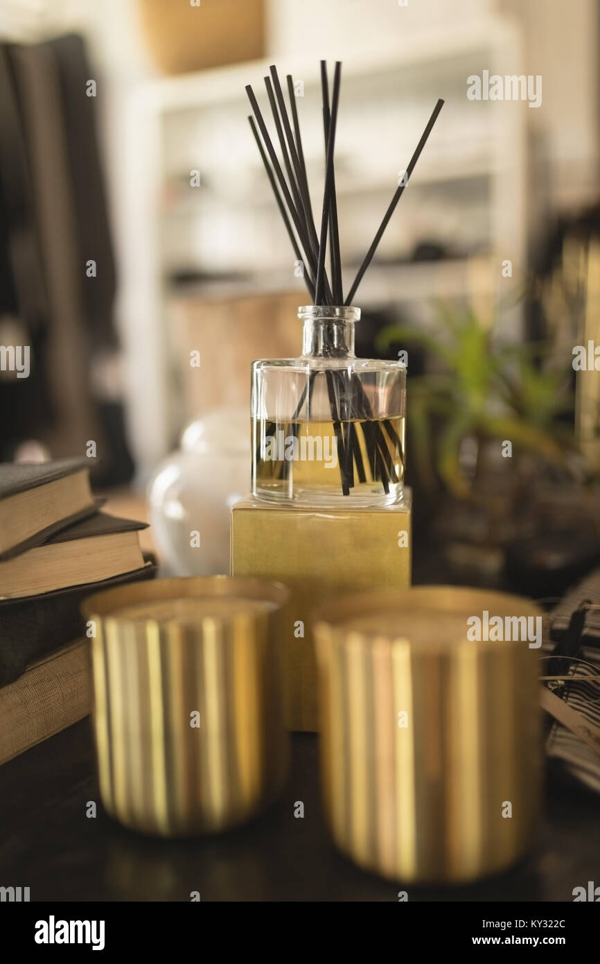 Incense sticks in jar Stock Photo Alamy