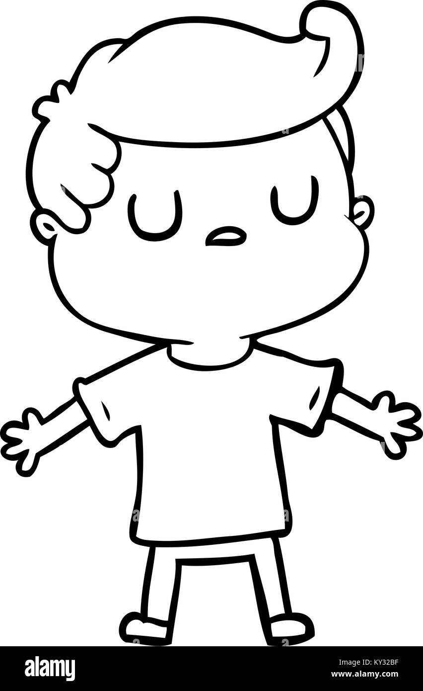 cartoon aloof man Stock Vector Image & Art Alamy