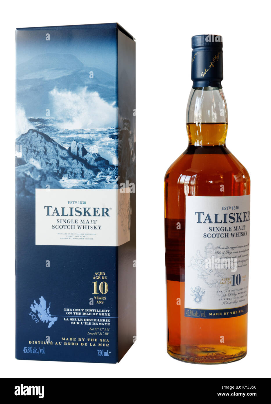 Talisker single malt Scotch Stock Photo