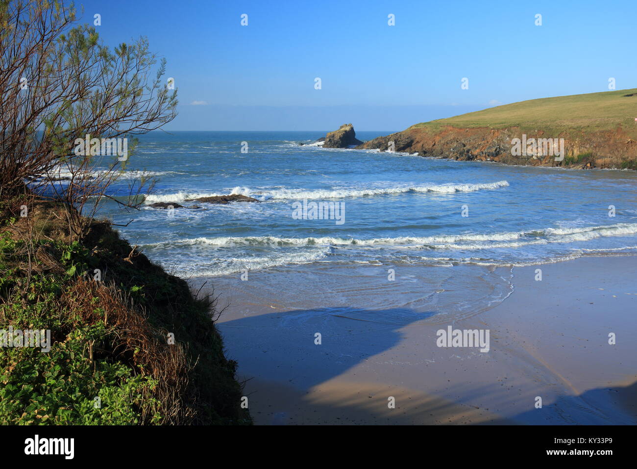 Trevone Bay, North Cornwall, England, UK Stock Photo Alamy
