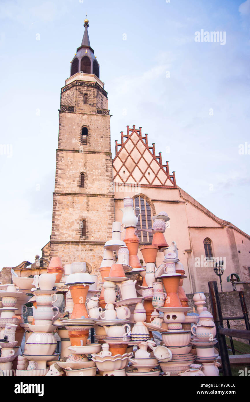 Bolesławiec - The city of ceramics Stock Photo