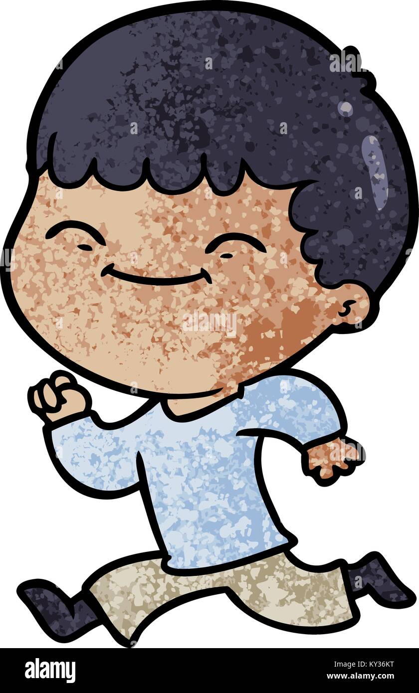 cartoon happy boy Stock Vector Image & Art - Alamy
