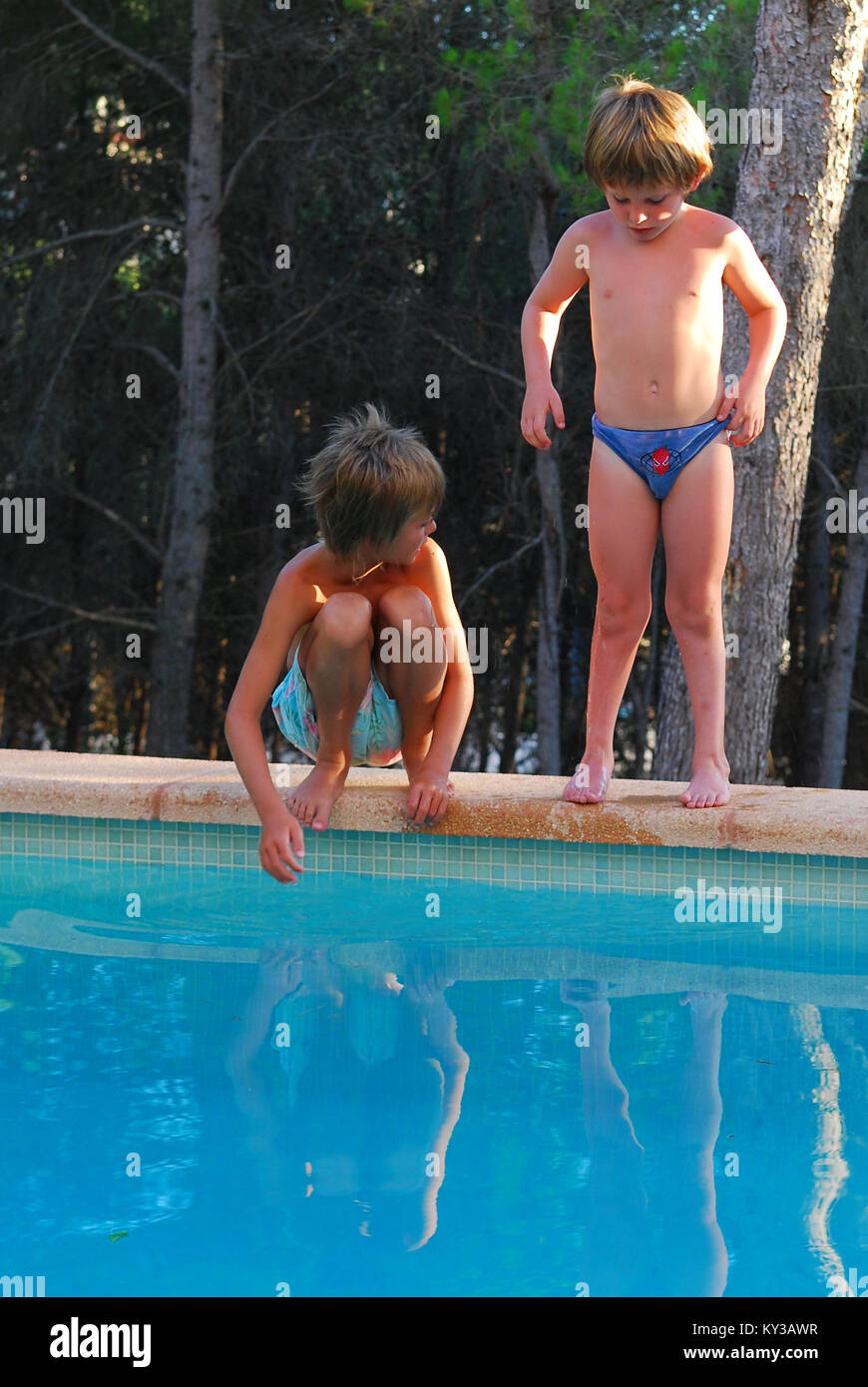 naked pool alamy stock photo