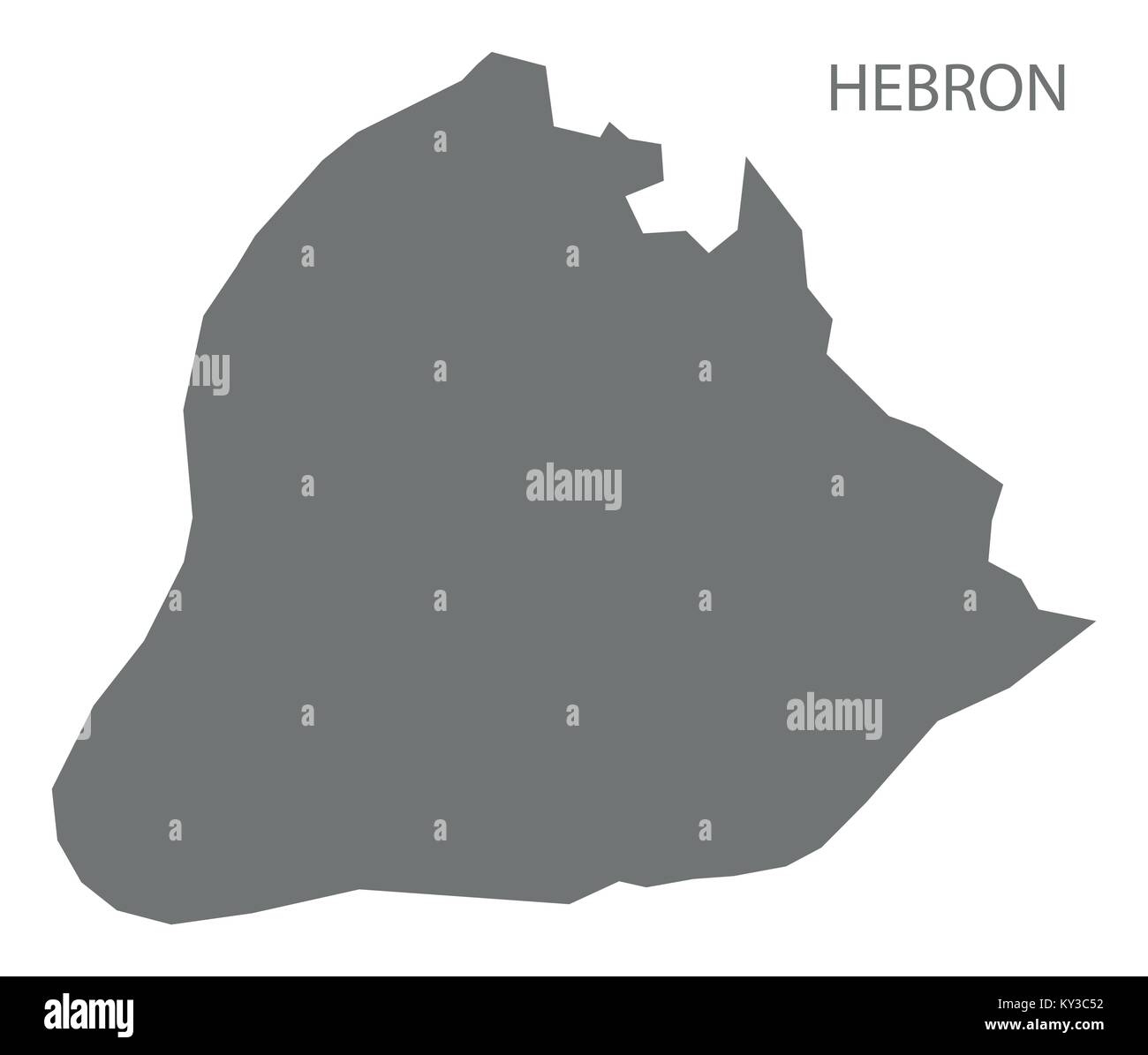Hebron map of Palestine grey illustration silhouette shape Stock Vector Image & Art Alamy
