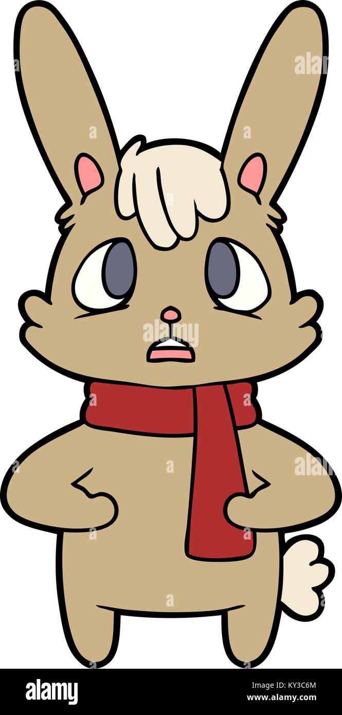 Worried rabbit Stock Vector Images - Alamy