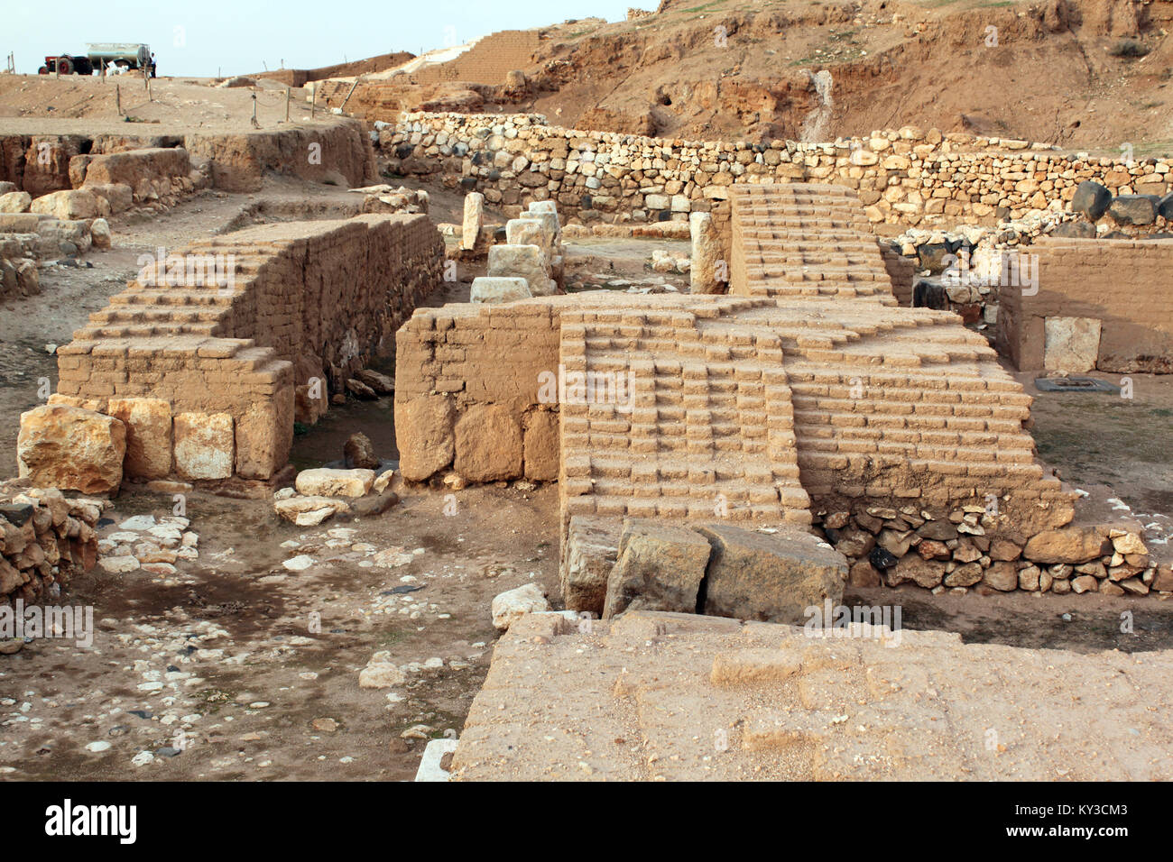Open ruins of ancient city Ebla, Syria Stock Photo