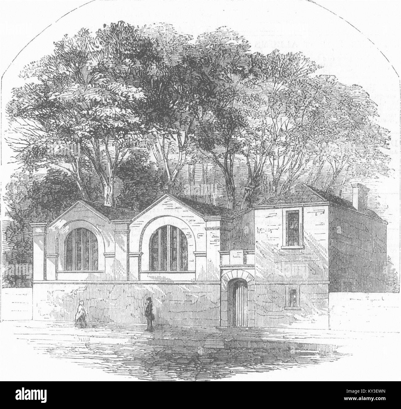 GLOS Roman Tesselated Pavement Museum, Cirencester 1856. Illustrated