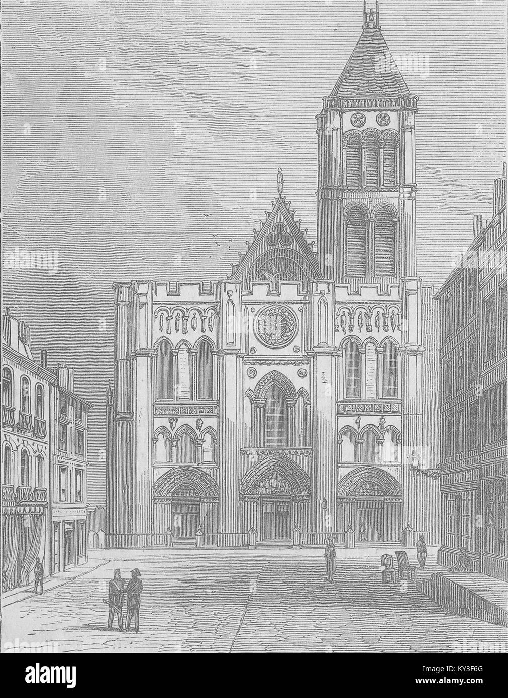 FRANCE St Denis, Paris 1870. The Graphic Stock Photo