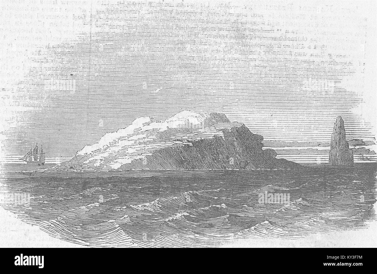 INDIAN OCEAN ISLANDS Dunn's Island 1855. Illustrated London News Stock