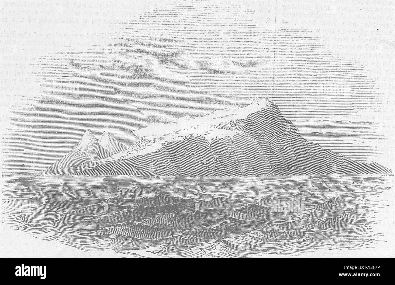 INDIAN OCEAN ISLANDS Grey's Island 1855. Illustrated London News Stock Photo