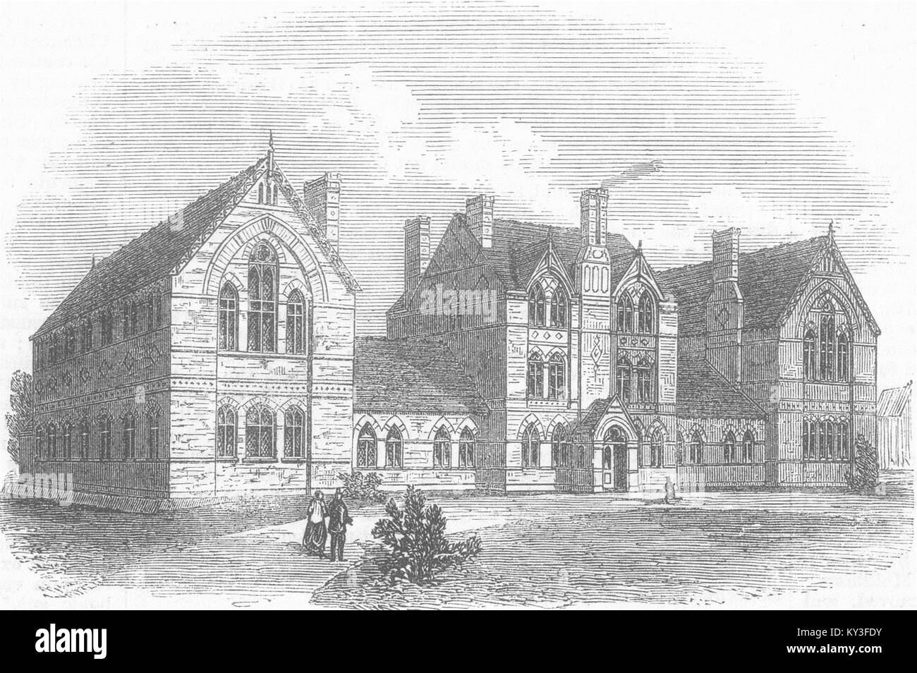BISLEY Home for destitute boys. Surrey 1869. Illustrated London News Stock Photo